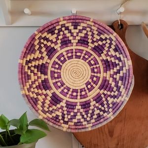 Boho Wall Basket Purple